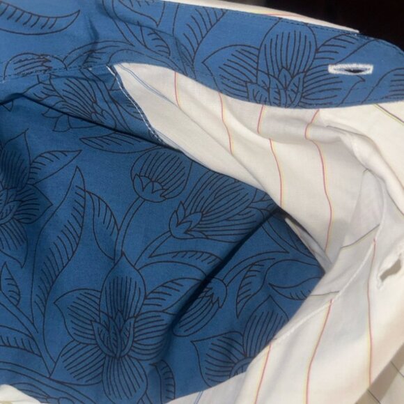 VINTAGE Henry Grethel Men's Stripe Button Front Shirt Long Sleeve XL - Picture 4 of 4